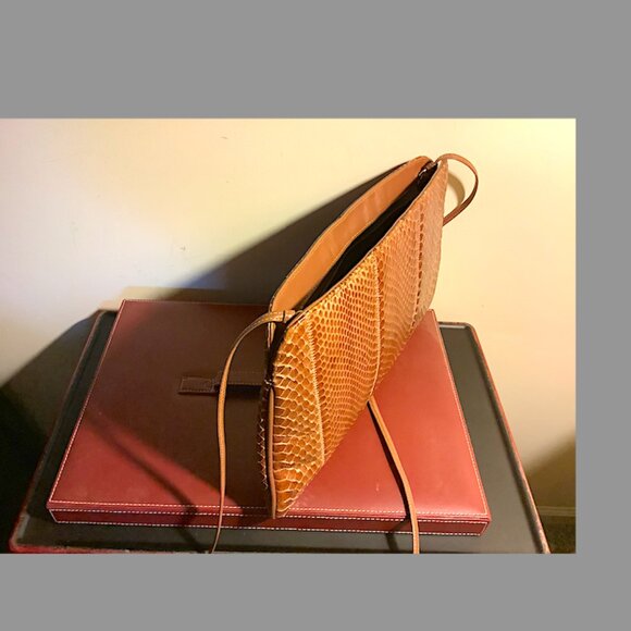 Palizzio Rose snake evening handbag with shoulder strap ~ 13\
